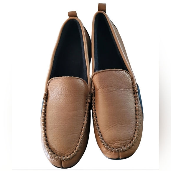 Florsheim Mens Brown Leather Driving Loafers Moccasins Slip On Shoes Size 8 - Picture 2 of 10